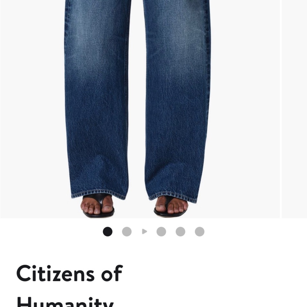 Citizens Of Humanity Dark Blue Denim Trousers